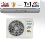Sharp 1.37 Ton 3 Star AH SI17V3B GCN 7 1 Inverter Split AC (White)