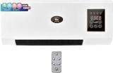 Small Heater Unit Wall Mounted Summer Winter Heat Pump Inverter Split AC (White)