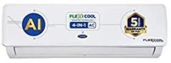 Carrier 1 Ton 3 Star R32 2023 Model 4 in 1 Flexicool Inverter Inverter Split AC (Copper, ESTER Exi+, White)