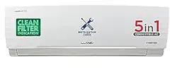 Lloyd 1.5 Ton 3 Star GLS18I3FWAGC 2023 Model 5 In 1 Convertible Inverter Split AC (Copper, Anti Viral + PM 2.5 Filter, White with Chrome Deco Strip)