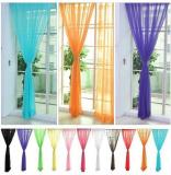 1PC 100*200cm 13 Colors Home Decor Nylon Gauze Door Window Curtain Drape Panel Sheer Scarf Di