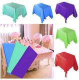 1Pc 137*183Cm Solid Color Tablecloth Wedding Birthday Party Table Cover Rectangle Desk Cloth