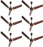 Activa 1200 Mm 5 Star Apsra Deco Ceiling Fan Brown Pack Of Six