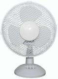 Electrical 2 Speed Oscillating Desk Top Fan, 9 Inch, White