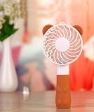 La Forte Portable Bear Mini USB / Battery Rechargeable Fan Bladeless Fan Brown