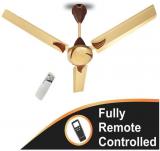 LONGWAY 1200 CRETA WITH REMOTE Ceiling Fan Golden