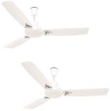 Luminous 1200 MM Rio Novo Pack Of 2 Ceiling Fan Chirsto White