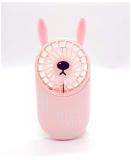 Mini Sliding USB Rechargeable Cute Fan 3 Speed Inbuilt Battery 3 4 Hour Battery