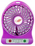 ROOQ 175 Mini Rechargable TableFan Purple