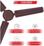 Usha 1200 RACER ULTRA HS Ceiling Fan Brown