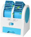 VAGMI Mini Double Window Cooler Fan Less Than 10 Personal Multicolor