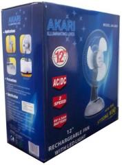 Akari 12 inch Rechargeable Table Fan