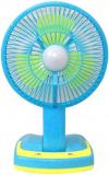 CSM 10 Rechargeable Portable Led Light Fan Table Fan Blue