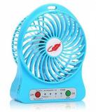 D S Mini Portable USB Charging Desktop Fan Large Capacity Three Gear Mini Portable USB Rechargeable Fan USB Fan