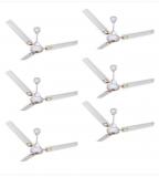 LONGWAY 1200mm Star Deco Anti Dust Ceiling Fan White