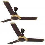 Luminous 1200 Jaipur Bandhej Ceiling Fan Golden