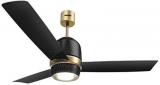 Luminous 1200 New York Manhattan Night Sky Ceiling Fan Black