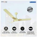 Luminous 1200 Shuttle Ceiling Fan Ivory