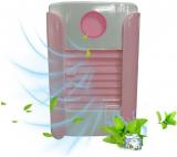 Mini Air Conditioner 6 In 1 USB Portable Air Cooler Fan With Humidifier Purifier Radio Bluetooth Speaker, Pink