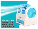 OMXIM Mini Fan & Portable Dual Bladeless Small Air Conditioner Water Air Cooler Powered By Usb & Battery