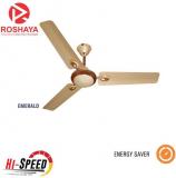 Roshaya 1200 Emerald Ceiling Fan Golden