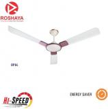 Roshaya 1200 Opal Ceiling Fan White