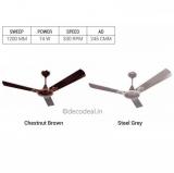 RR ELECTRIC 1200 Celerity Ceiling Fan Brown