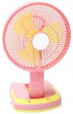 SRB 175 Good QualityPortable Fan Rechargeable Battery TableFan Pink