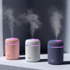 Aider Portable Night Light Quiet Auto Shut Off 2 Mist Modes Colorful Cool 300mL Portable Room Air Purifier