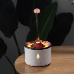 Divasense Aromatherapy Oil Diffusers Air Diffuser/Humidifier, 2Mist Flame and Volcano Portable Room Air Purifier