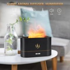 Donda Flame Diffuser Humidifier Auto Off 180Ml Essential Oil Diffuser Portable Room Air Purifier