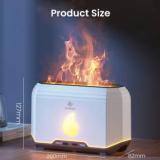 Elephantboat 200ml Humidifier Flame Humidifier Essential Oil Diffuser with Remote Control Portable Room Air Purifier