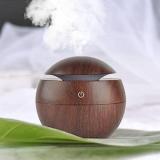 Partizano Wooden Cool Mist Humidifiers Essential Oil Diffuser With Color Change Portable Room Air Purifier