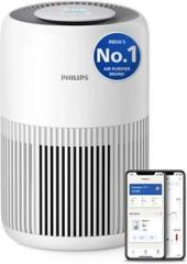 Product Image for PHILIPS AC0950/60 Covers Small Rooms up to 65 m2 (690 sqft) | 250 m3/h CADR | 3-Layer HEPA NanoProtect + Active Carbon | 99.99% Allergen Removal | AeraSense PM2.5 Sensor | Air+ App Portable Room Air Purifier (Arctic White)