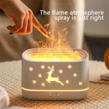 Rimatara Humidifier For Home, Flame Diffuser/Atmosphere Light Humidifier Room Air Purifier