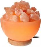 Sjn Himalayan Rock Salt Lamp Bowl Of Fire With Chunks 2 3 Kg, Natural Air Purifier, For Vastu, Healing, Peace & Harmony Portable Room Air Purifier