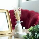 The June Shop Elusive Vase Pampas Reed Diffuser Natural Fragrance For Tranquil Ocean Portable Room Air Purifier