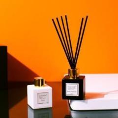 The June Shop Stellar Set of Two Reed Diffuser Natural Fragrance for Rose & Blue Campunia Portable Room Air Purifier