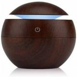 Unique Enterprise Air Round Electric USB Mini Humidifier Aroma Oil Diffuser With Wood Grain Design Portable Room Air Purifier