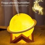 Whipbird Moon Lamp Humidifier, 2 In 1 Moon Night Light & Humidifiers With USB Recharge, Portable Room Air Purifier