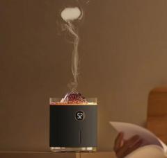 House Of Quirk Aroma Diffuser, Flame and Volcano Aromatherapy Fragrances Oil Humidifier Room Air Purifier