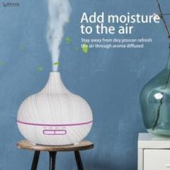 Infaaq WHITE Wood Grain Vase Style Aroma Diffuser Portable Room Air Purifier