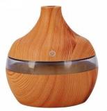 Lala Life Air Freshener Mini Wooden Finish Atomization Humidifier With LED Night Light For Car Home And Office Portable Room Air Purifier