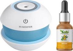 Nhb Boutique Magic Diamond USB Mini Ultrasonic Humidifier With Argan Essential Oil Portable Room Air Purifier