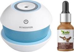 Nhb Boutique Magic Diamond USB Mini Ultrasonic Humidifier With Clovebud Essential Oil Portable Room Air Purifier