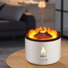 Scilla Volcano Flame Humidifier Flame Diffuser Volcano Lamp Aroma Diffuser Portable Room Air Purifier