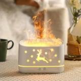 Sevenspace Aromatherapy Flame Humidifier Quiet Mist Humidifiers Aroma Air Diffusers Portable Room Air Purifier