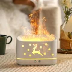 Sevenspace Aromatherapy Flame Humidifier Quiet Mist Humidifiers Aroma Air Diffusers Portable Room Air Purifier