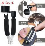 1pcs 3 In 1 Guitar Multi Function Tool Guitar String Winder Cutter Tool Acoustic Musical Instruments Guitar Parts & Accessories