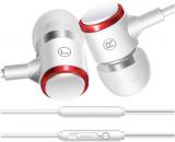 2 Colors Wired Stereo In Ear Earphone With Mic And Volume Control